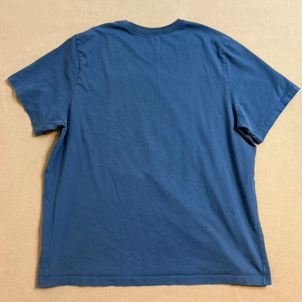 Nike Worldwide Graphic T-Shirt Mens XXL Blue Short Sleeve Cotton Tee